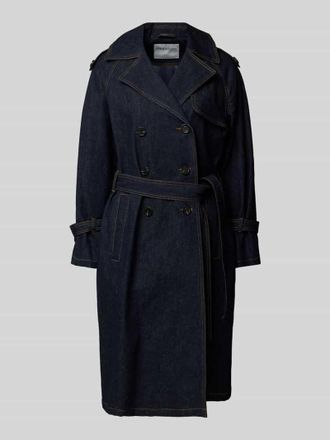 Oakwood Trenchcoat mit Reverskragen Modell MUSHU in Marine, Gr&ouml;&szlig;e M