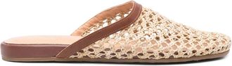 Ancient Greek Sandals Mules con bordo metallizzato - Toni neutri