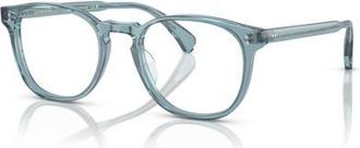 Oliver Peoples 51mm Round optical glasses in Blue at Nordstrom