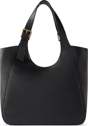 Furla Structured Black Tote Bag with Adjustable Strap