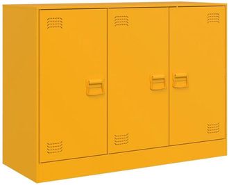 vidaXL Sideboard Mustard Yellow 99x39x73 cm Steel vidaXL