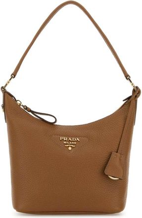 Prada Camel Leather Shoulder Bag