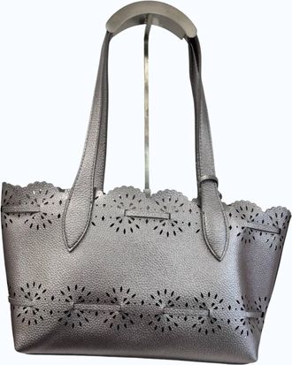 Buco Handbags Womens Platinum Lace Bag In Silver/purple