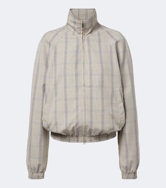 Acne Studios Giacca in tessuto tecnico a quadri