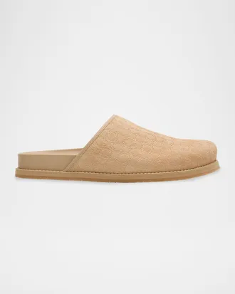 Amiri Men & apos;s MA Monogram Suede Clogs