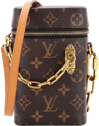 Louis Vuitton Borsa a tracolla Phone Box con monogramma - Marrone
