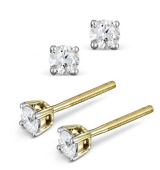 The Diamond Store Diamond Stud Earrings 3.4mm 18K Gold - 0.30CT - G-H/SI
