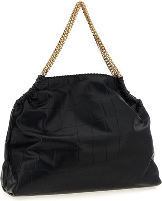 Stella McCartney Womens Falabella Shoulder Bag Black Polyester