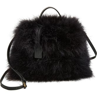 Moschino Tie Me Feather Handbag in One Color 00A Oa4 at Nordstrom