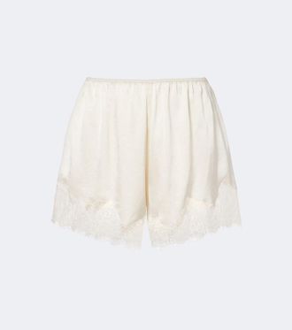 Citizens Of Humanity Shorts in satin con pizzo
