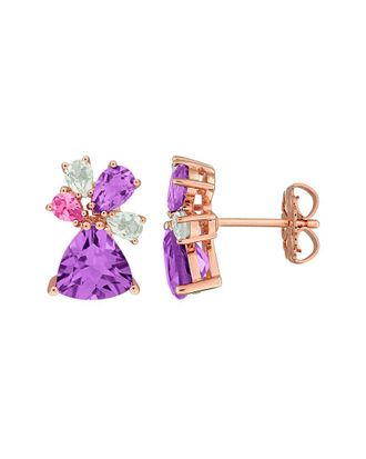 Rina Limor Rose Gold-Plated Silver 4.54 ct. tw. Gemstone Earrings