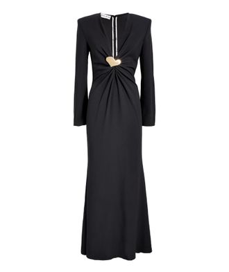 Rowen Rose Heart Jewel Maxi Dress Size L