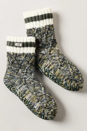 UGG Deedee Fleece Lined Crew Gripper Socks