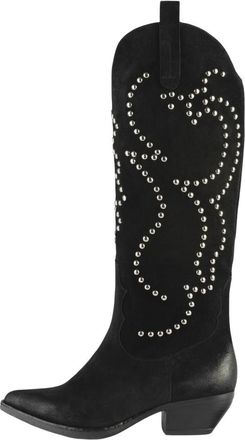 L37 Cowboylaarzen - Dames - Cowboylaarzen - Zwart - 37 EU - Schoenen