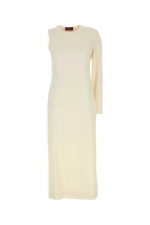 Gucci Ivory Sablã© One Shoulder Dress