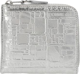 Comme Des Garçons Wallets & Cardholders, male, Gray, ONE SIZE, Embossed Logotype Wallet