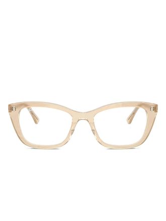 Ray-Ban Photo Waves cat-eye glasses - women - Acetate - 52 - Brown