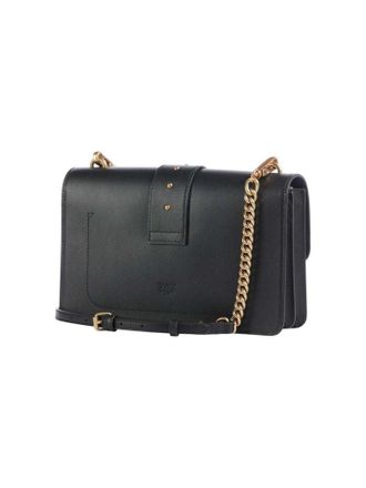Pinko Leather Crossbody Bag - Black