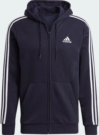 adidas Mens adidas Essentials Fleece 3-Stripes Full-Zip Hoodie