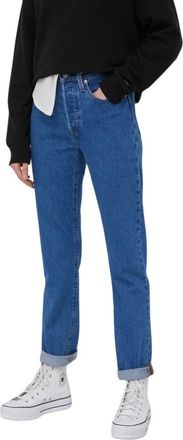 Levi's Straight Jeans - Dames - Slim Fit Jeans - Blauw - W25 L30 - Denim - Jeans