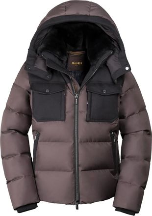 Moorer Alarick gewatteerd jack met zak - Bruin