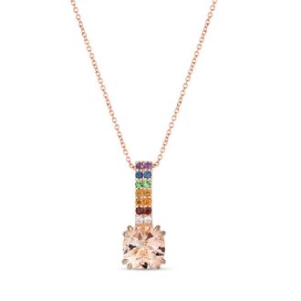 Le Vian Ladies Rainbow Necklaces set in 14K Strawberry Gold
