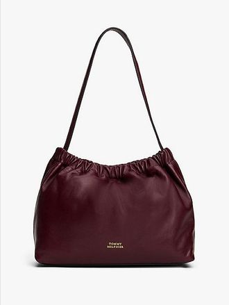 Tommy Hilfiger Bolso de hombro en piel suave con insignia