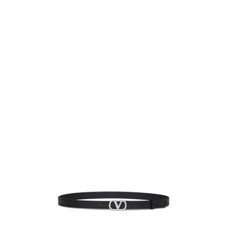 Valentino Garavani VLogo Signature Riem - Dames - Riemen - Zwart - 90 CM - Leer - Accessoires