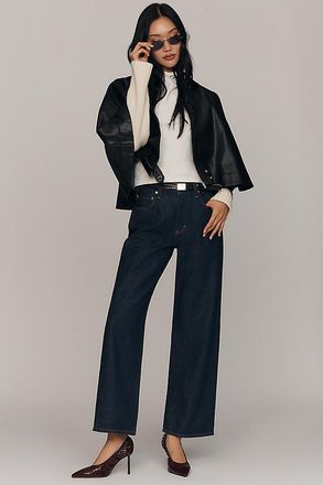 Frame Denim Le Slim Palazzo High-Rise Crop Wide Leg Jeans