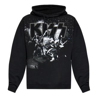 Dsquared2 Hoodies, male, Black, Size: S Kiss Relax Fit Hoodie