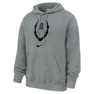 Nike Mens Club Football Pullover Fleece Hoodie in Grey | M31233P484NKFB-DGH
