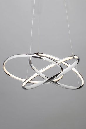 BHS Sola Pendant Ceiling Light in Metallic Silver