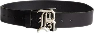R13 Logo Buckle Belt - Dames - Riemen - Zwart - Xs/S - Leer - Accessoires