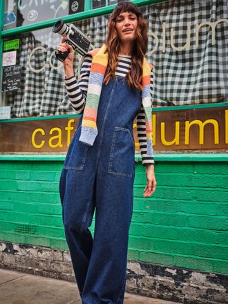 Fat Face FatFace Raffles Blue Denim Dungaree
