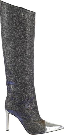 Alexandre Vauthier Heeled Boots - Dames - Laarzen met Hak - Grijs - 37 1/2 EU - Leer - Schoenen