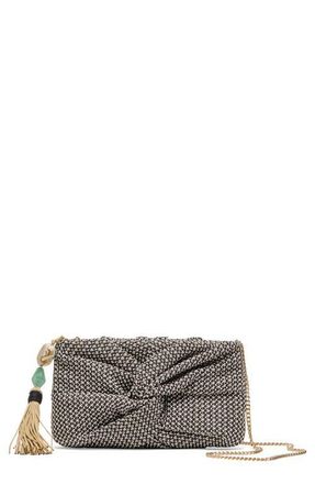Dolce Vita Elowen Raffia Clutch in Black at Nordstrom