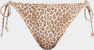 Ramy Brook Benni Leopard Bikini Bottoms
