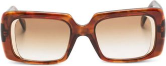 Andy Wolf rectangle-frame sunglasses - Brown