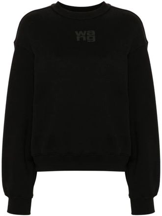 Alexander Wang Felpa Girocollo In Cotone-Donna