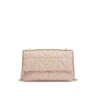 BOSS Quilted shoulder bag with Double B monogram