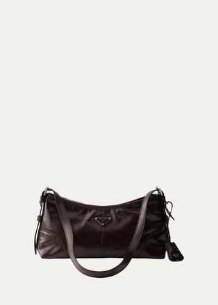 Prada Aimee Medium Leather Shoulder Bag