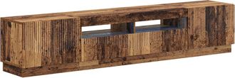 vidaXL Cabinet De Tv Led De 5 Piezas Madera Envejecida Vidaxl