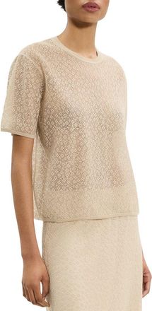 Theory Floral Lace Pullover
