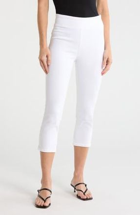 Frame Denim Jetset Weekend Pull-On High Waist Capri Jeans in White at Nordstrom Rack, Size 1 (25-29 Us)