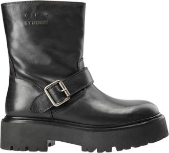 Copenhagen Cph 900 Vintage Leather - Dames - Enkellaarsjes - Zwart - 37 EU - Leer - Schoenen