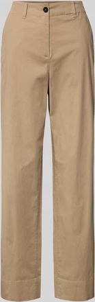 Marc O'Polo Wide Leg Culotte aus Baumwoll-Mix in Beige, Größe 34