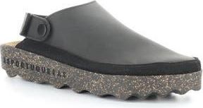 FLY London Chuck Platform Slingback Clog in 000 Black Eco Nubuck at Nordstrom Rack, Size 10-10.5Us / 41Eu