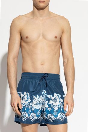 Etro Swim Shorts, Mens, Navy Blue