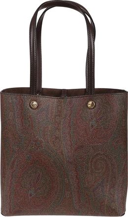 Etro Medium Essential Arnica Shopping Bag - Dames - Shoppers - Bruin - ONE Size - Katoen - Tassen