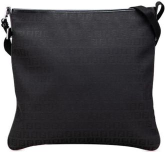 Fendi Pre-owned Cross Body Bags, female, Black, Size: ONE SIZE Pre-owned Leather Cross Body Bag